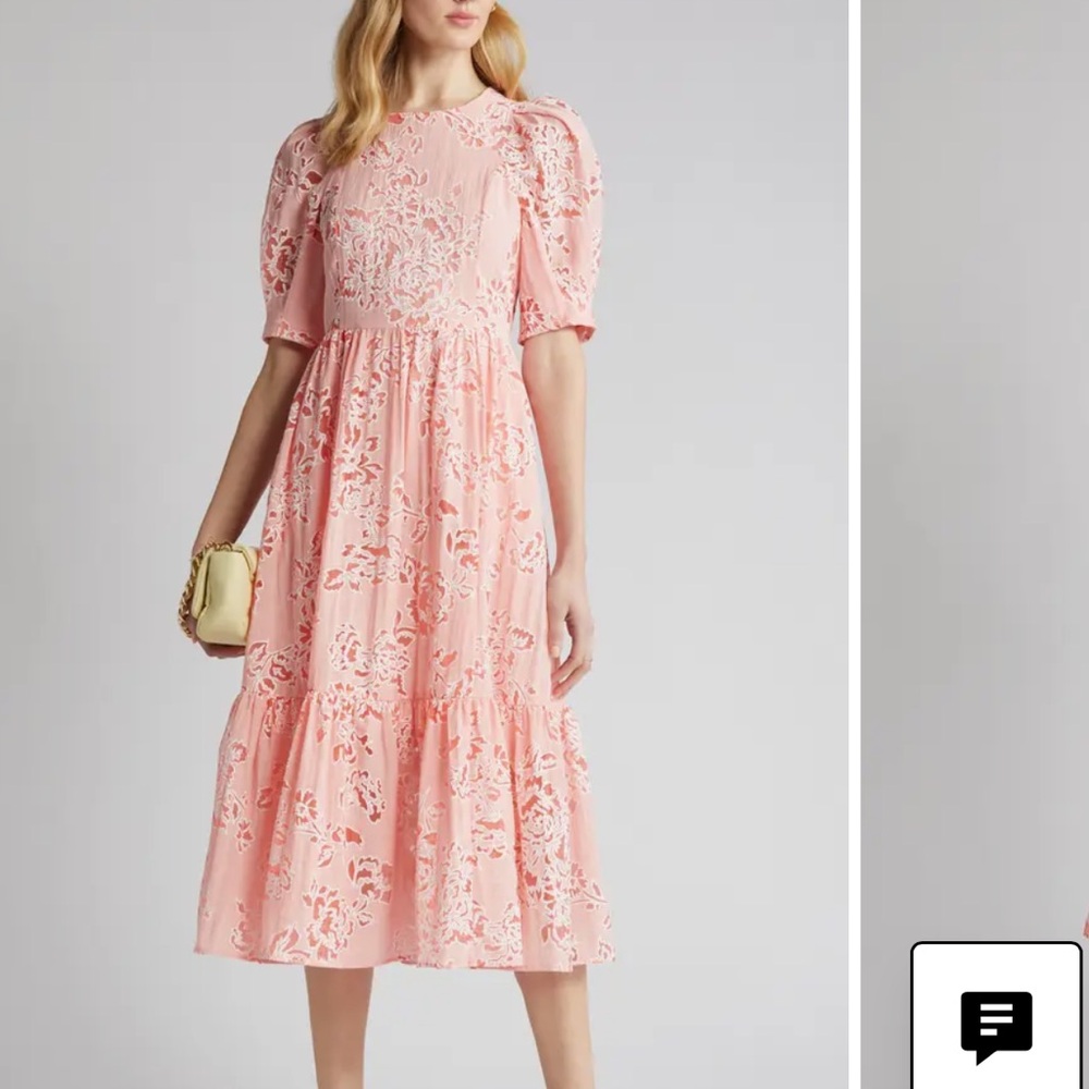 Ted Baker of London Esthher Floral Cutout Tiered Dress